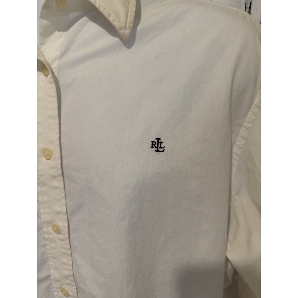 Lauren Ralph Lauren White Classic Button-Down Men's Shirt Long Sleeve Size 1X - Picture 3 of 7